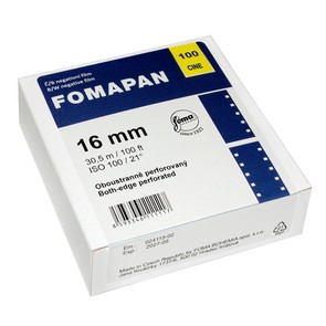 Кинопленка Foma Fomapan Cine 100 16mm, катушка 30.5 м, двусторонняя перфорация