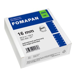 Кинопленка Foma Fomapan Cine 400 16mm, катушка 30.5 м, односторонняя перфорация
