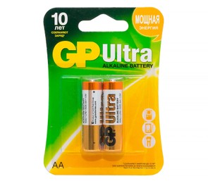 Батарейки GP Ultra AA (LR06), 2 шт.
