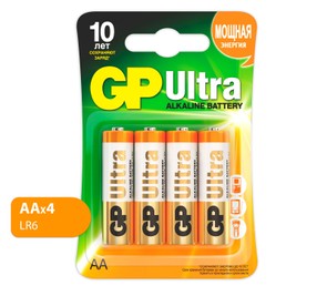 Батарейки GP Ultra AA (LR06), 4 шт.