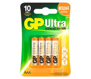 Батарейки GP Ultra AAA (LR03), 4 шт.