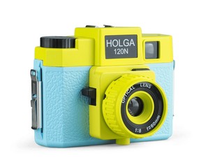 Фотоаппарат пленочный среднеформатный Holga 120N (салатовый/голубой)