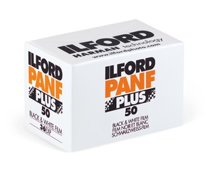 Фотопленка Ilford Pan F Plus 50 (135/36) ч/б негативная