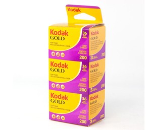 Фотопленка Kodak Gold 200 (135/36), уп. 3 шт., цветная негативная