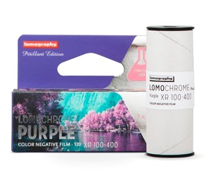 Фотопленка Lomography Lomochrome Purple Pétillant 120 ISO 100-400, цветная негативная