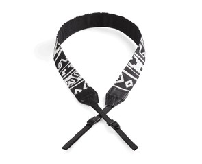 Ремень для фотоаппарата "Ч/Б широкие полосы", текстиль